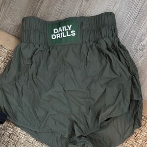 Daily Drills Olive Athletic Shorts